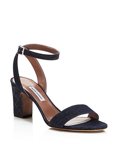 Tabitha Simmons Women's Leticia Denim Ankle Strap High-heel Sandals - 100% Exclusive In Indigo Denim