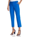 Theory Treeca Stretch-wool Cropped Pants In Nautical Blue