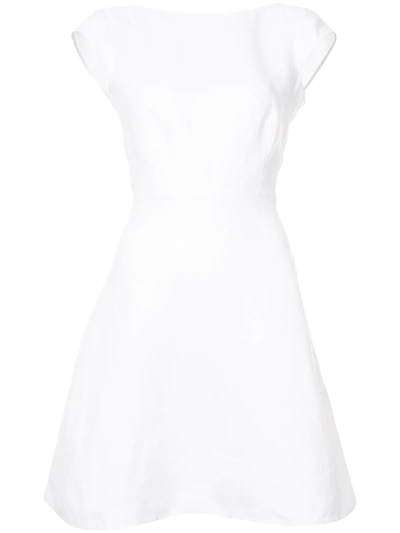 Theory Cap-sleeve Dress In White