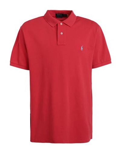 Polo Ralph Lauren Man Polo Shirt Tomato Red Size Xxl Cotton