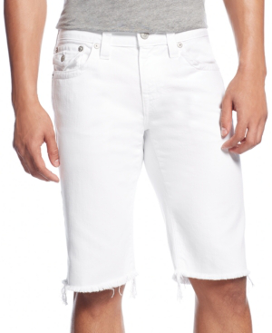 all white true religion shorts