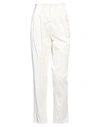 Jijil Woman Pants Ivory Size 8 Viscose, Polyamide, Cotton, Wool, Cashmere In White
