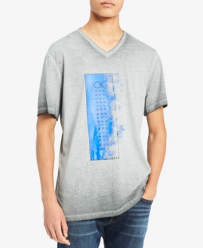 Calvin Klein Jeans Est.1978 Men's Graphic-print T-shirt In Pure Gray