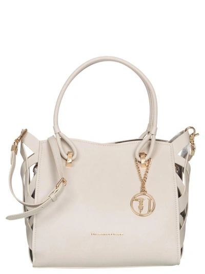 Trussardi Jeans Dahlia Tote Bag In Natural