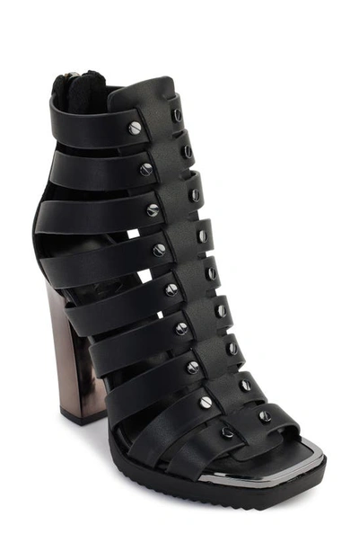 Dkny Adalia Cage Sandal In Black