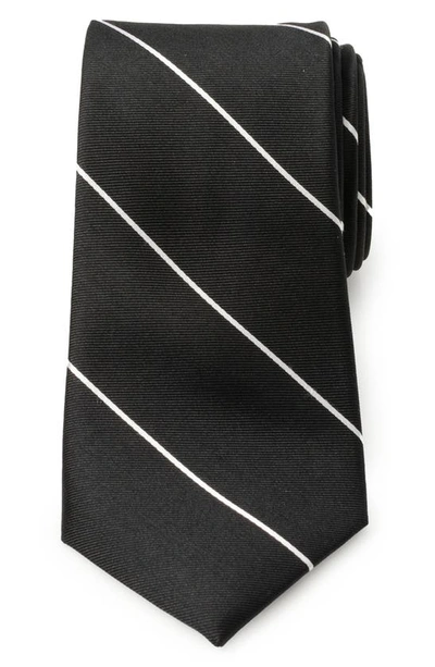 Cufflinks, Inc Black Stripe Silk Tie