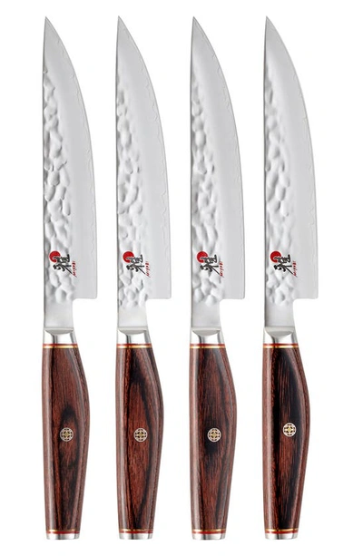 Miyabi 4-pack Artisan Steak Knives In Silver