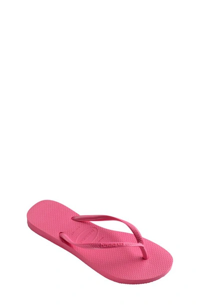 Havaianas Women's Kid's Top Flip-flops In Electric Pink