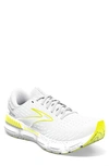 Brooks Glycerin Gts 20 Running Shoe In White/nightlife