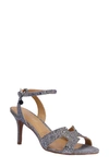 J. Reneé Sarlon Ankle Strap Sandal In Pewter