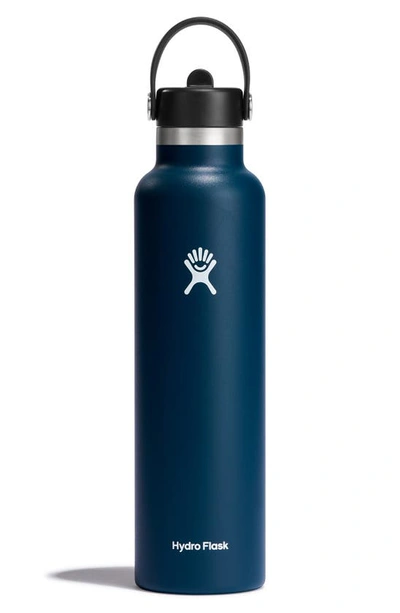 Hydro Flask 24-ounce Water Bottle With Straw Lid In Indigo