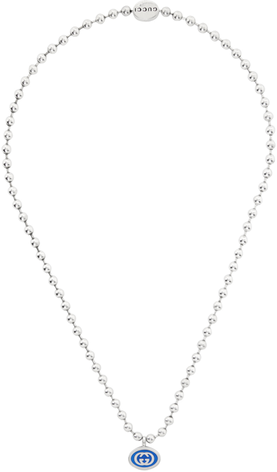 Gucci Interlocking G Boule Chain Necklace In Undefined