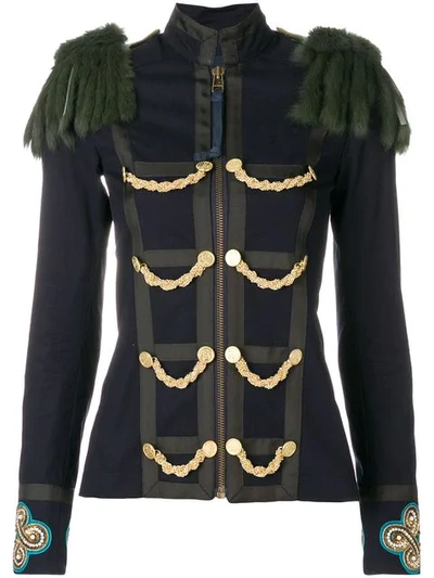 Mr & Mrs Italy Military Inspired Fitted Jacket In 5001