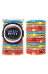 L Erickson Grab & Go 15-pack Braided Ponytail Holders In Beach