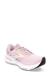 Brooks Glycerin Gts 20 Running Shoe In Pink/ Yellow/ White
