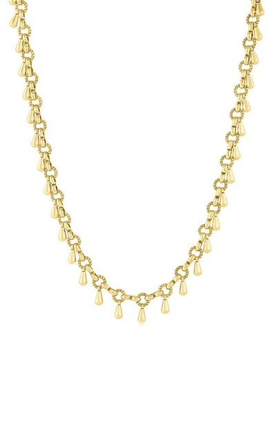 Set & Stones Laney Drop Chain Necklace In Gold
