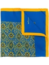 Kiton Printed Scarf - Blue