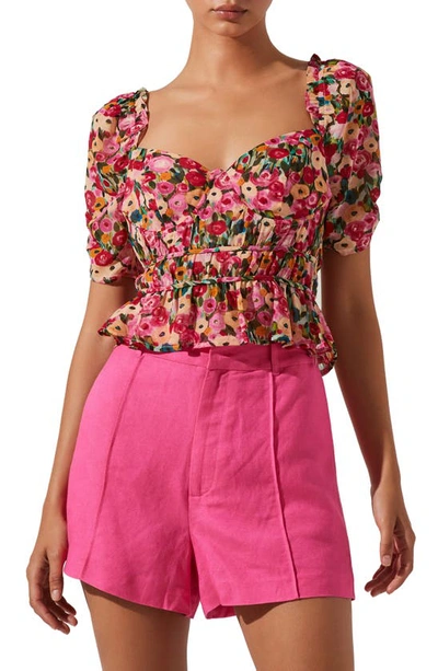 Astr Oberteil Nayeli In Red Multi Floral