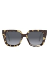 Dior Midnight S1i 24p3 Square Polarized Sunglasses In Havana