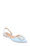 Journee Collection Hannae Flat In Blue