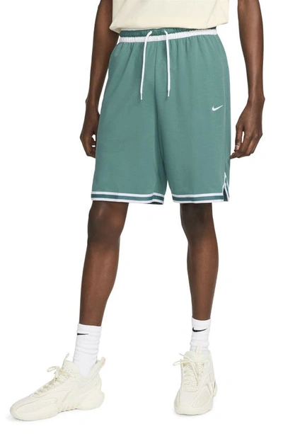 Nike Men's Dri-fit Dna 10" Basketball Shorts In Mineral Teal/ White
