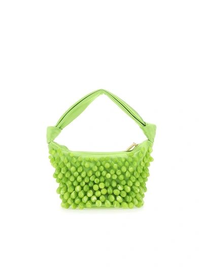 Cult Gaia Embellished Zipped Clutch Bag In Apple