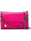 Stella Mccartney Tiny 'falabella Shaggy Deer' Fold Over Tote In Pink