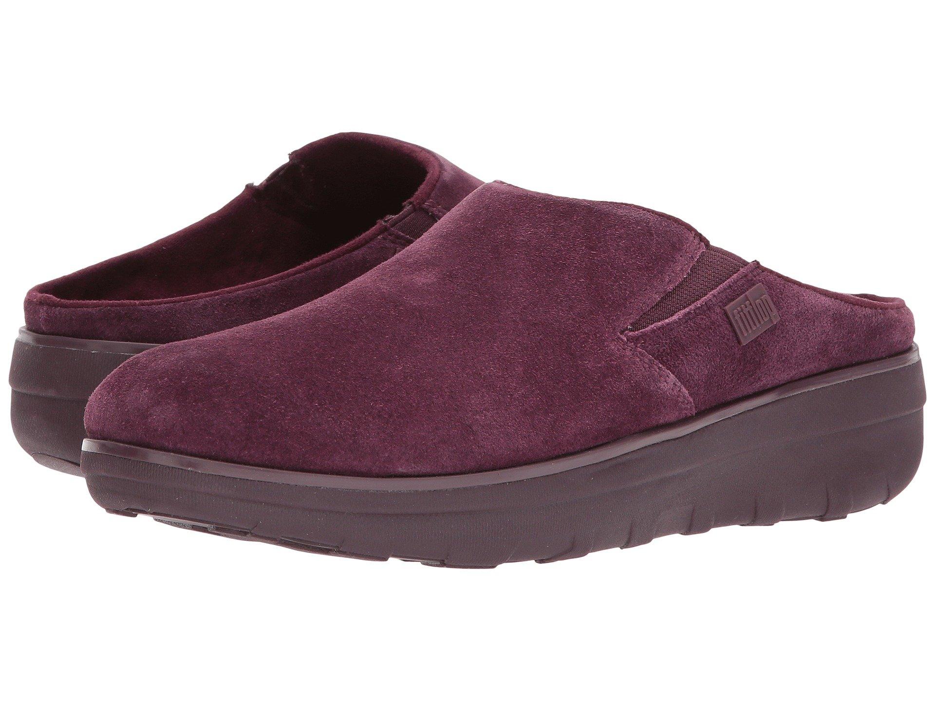 fitflop loaff suede clogs