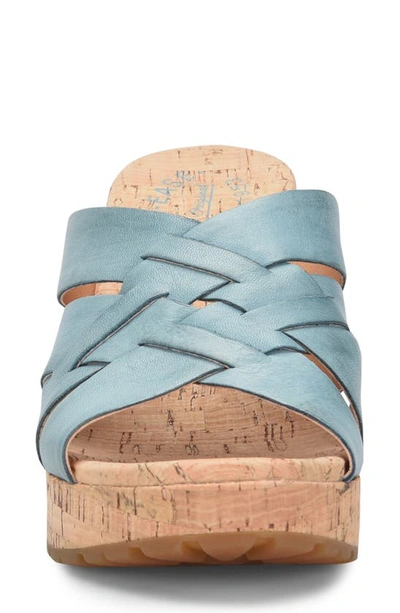 Kork-ease Charis Slide Sandal In Turquoise F/ G
