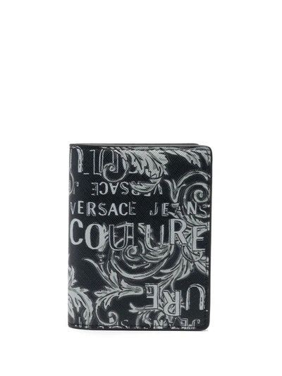 Versace Jeans Range Logo Couture - Sketch 6 Wallet Accessories In Black