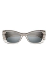 Saint Laurent 55mm Cat Eye Sunglasses In Beige