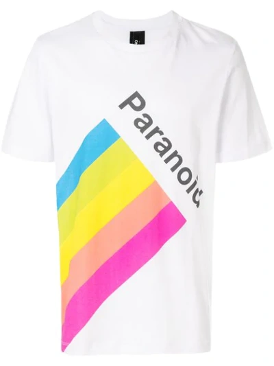Omc Paranoid Print Cotton Jersey T-shirt In White