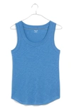 Madewell Whisper Cotton Tank In Hermitage Blue