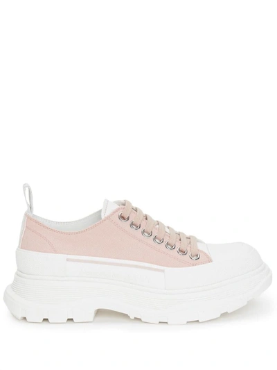 Alexander Mcqueen Flat Shoes In <p>tread Slick Low-top Sneakers