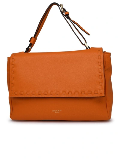 Avenue 67 Borsa Elettra In Pelle Arancione In Orange