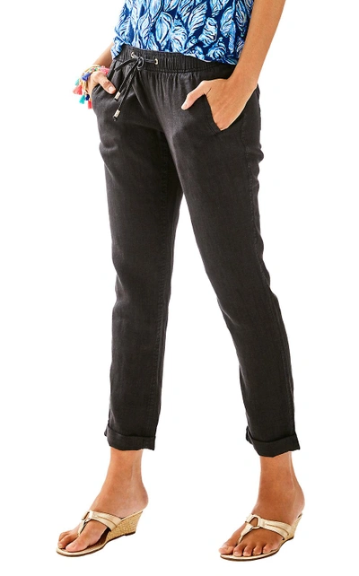 Lilly Pulitzer 31" Aden Pant In Onyx