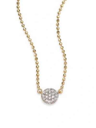 Phillips House Women's Diamond & 14k Yellow Gold Beaded Infinity Necklace