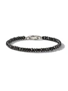 David Yurman Men's Spiritual Beads Faceted Bracelet With Labradorite In Black Spinel