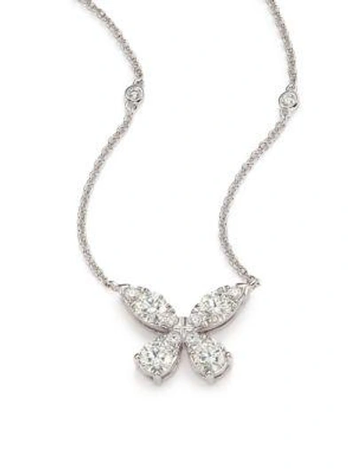 Hearts On Fire Aerial Diamond & 18k White Gold Necklace
