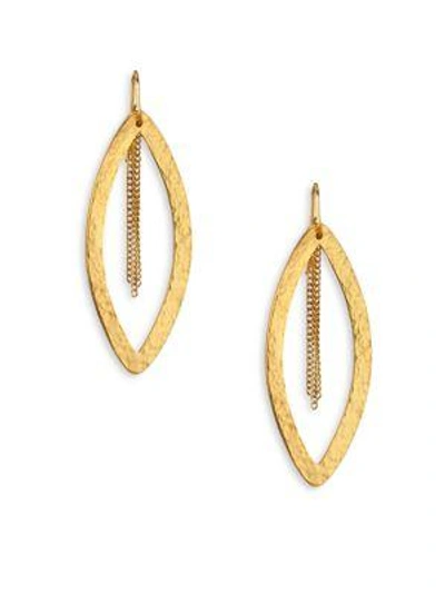 Stephanie Kantis Paris Marquis & Tassel Drop Earrings In Gold