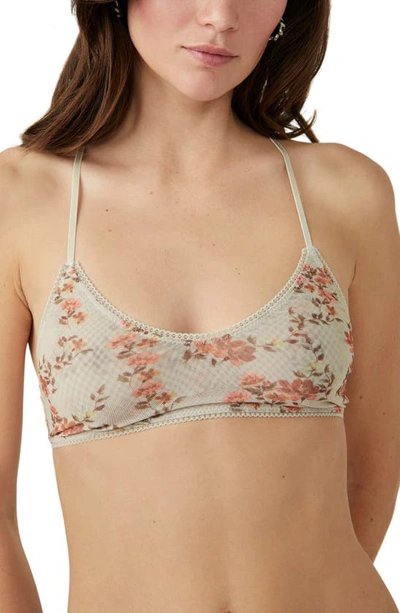 Free People Intimately Fp Hide & Seek Print Bralette In Green