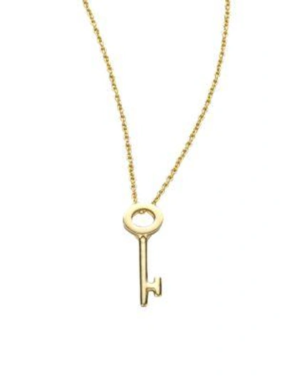 Roberto Coin Women's Tiny Treasures 18k Yellow Gold Key Pendant Necklace