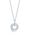Birks Women's Rosée Du Matin 18k White Gold & Diamond Entwined Circles Pendant Necklace
