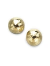 Ippolita Classico Small 18k Yellow Gold Hammered Pinball Stud Earrings