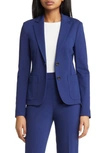 Hugo Boss Women's Extra Slim Fit Blazer In Stretch Fabric In Blue