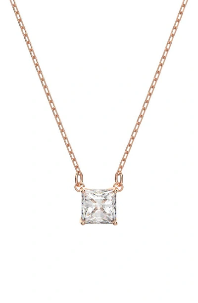 Swarovski Attract Crystal Pendant Necklace In Rose