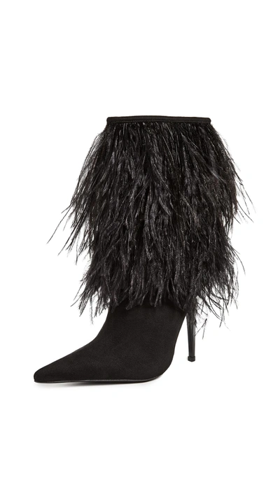 Jeffrey Campbell Fly 4 U Boots In Black Combo