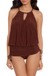 Magicsuit Marley Shanice Underwire One-piece Swimsuit In Chestnut