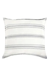 Pom Pom At Home Jackson Striped Euro Sham In Cream Gray