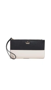 Kate Spade Cameron Street Eliza Wallet In Tusk/black